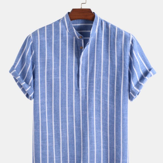 Striped Linen Shirt - Giovanni Battaglia