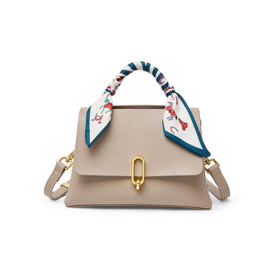 Apricot Satchel with Scarf Nalandu