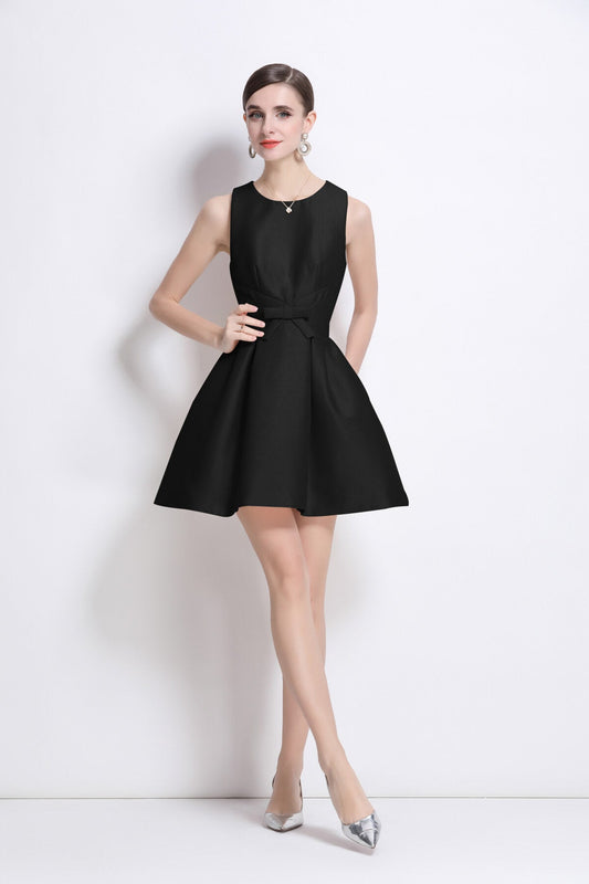 Structured Pleated Mini Dress DZA