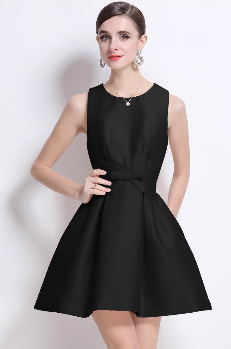 Structured Pleated Mini Dress DZA