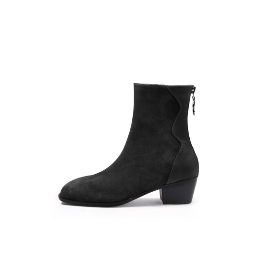 Suede Block Heel Boots Jady Rose
