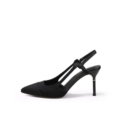Suede Slingback Kitten Pumps Jady Rose