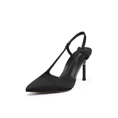 Suede Slingback Kitten Pumps Jady Rose