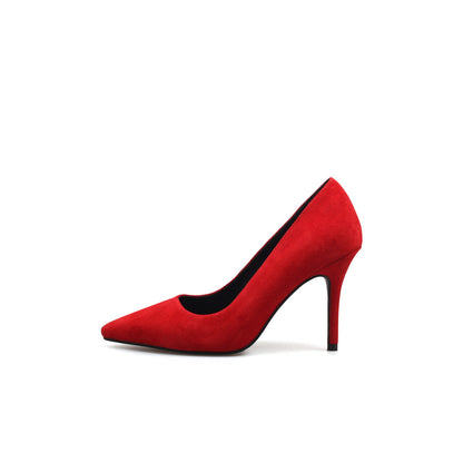 Suede Leather Stiletto Pumps Jady Rose