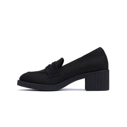 Block Heel Slip-On Loafers MALOVE MZ