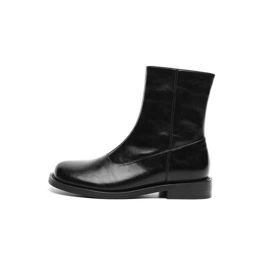 Fleece-Lined Martin Mid-Calf Boots Masoomake