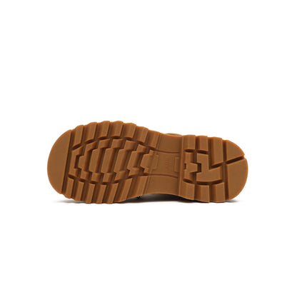Round-Toe Lace-Up Platform Boots Masoomake