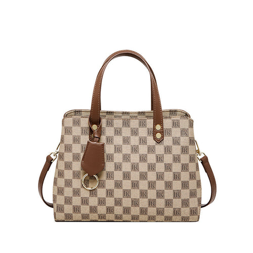 Vintage Checkered Shoulder Bag Nalandu