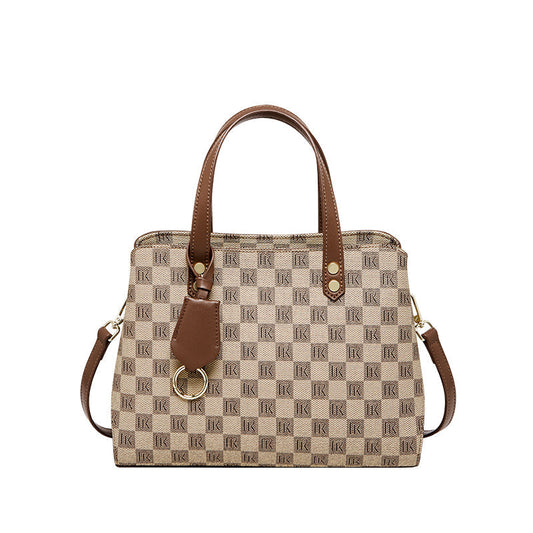 Vintage Checkered Shoulder Bag Nalandu