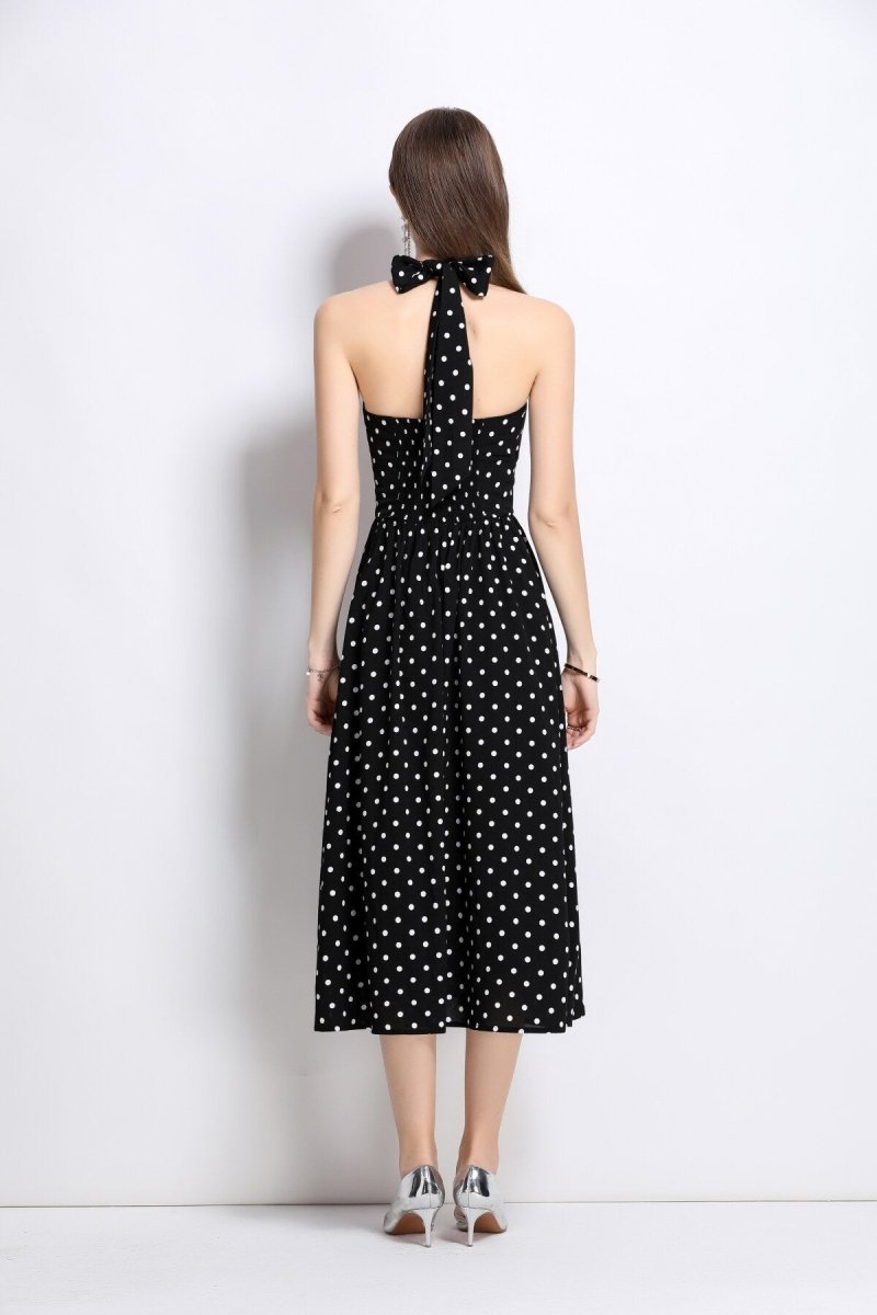 Vintage Maxikleid mit Polka Dots - Giovanni Battaglia