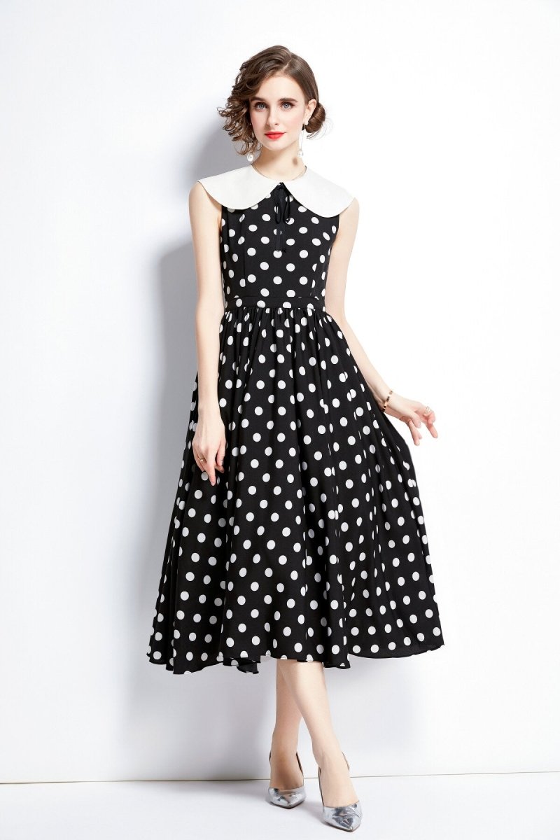 Vintage Midikleid mit Polka Dots - Giovanni Battaglia
