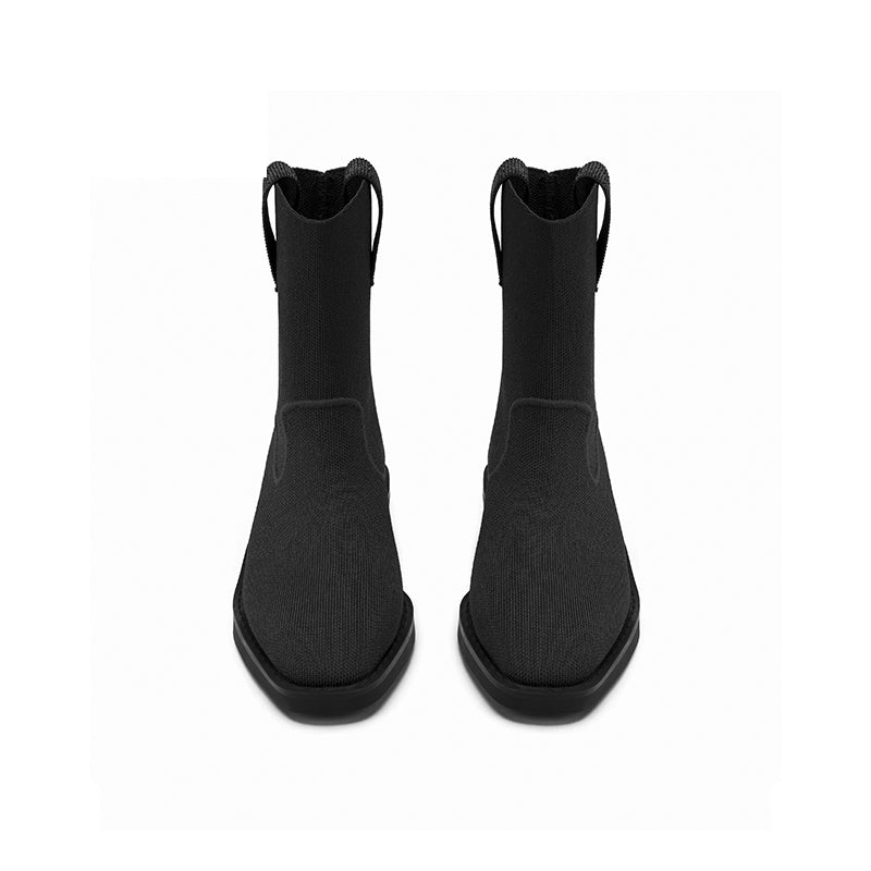 Vintage Pointed Toe Block Heel Boots MALOVE MZ