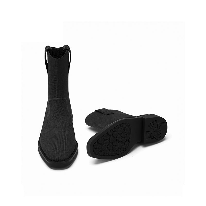Vintage Pointed Toe Block Heel Boots MALOVE MZ
