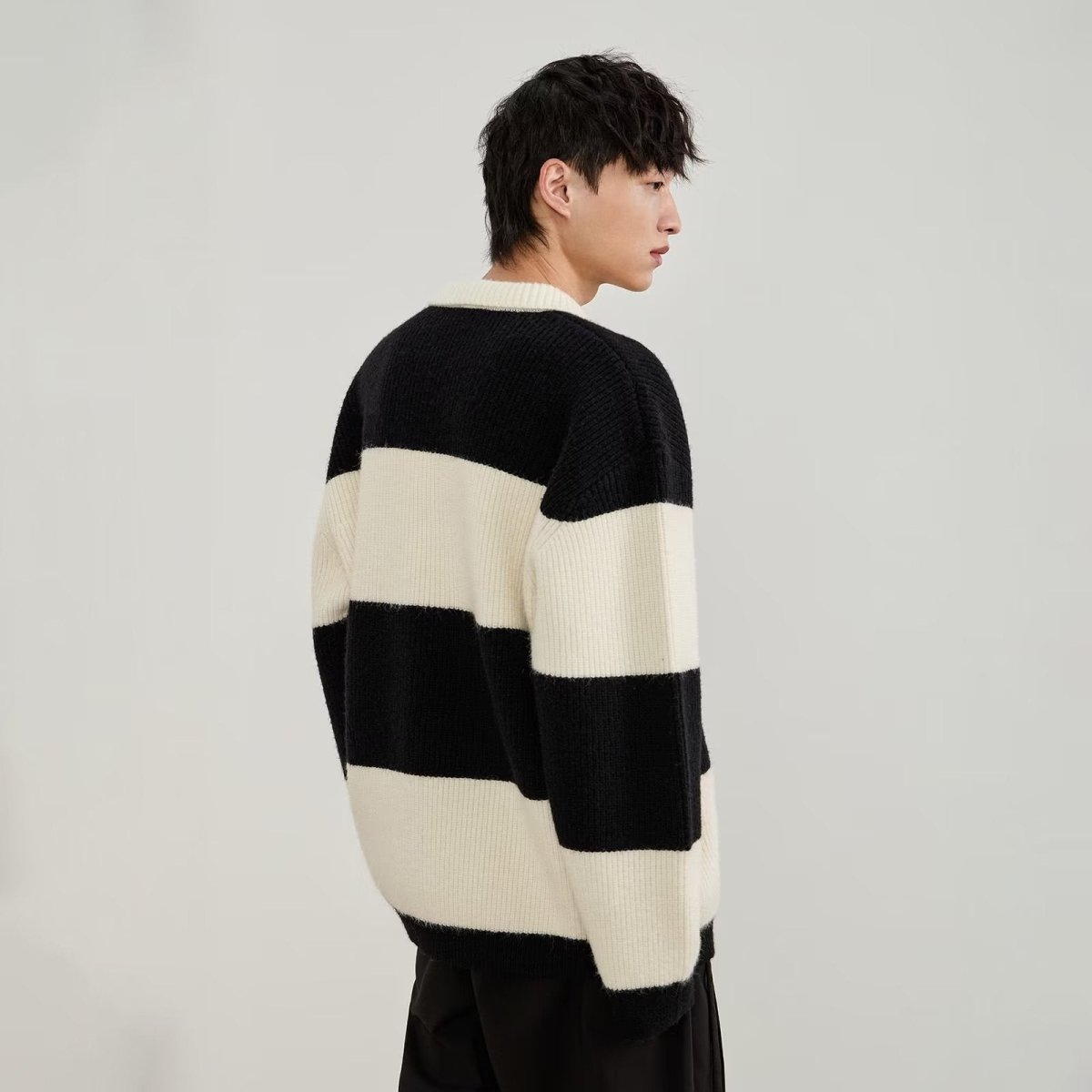 Winter Striped Sweater - Giovanni Battaglia