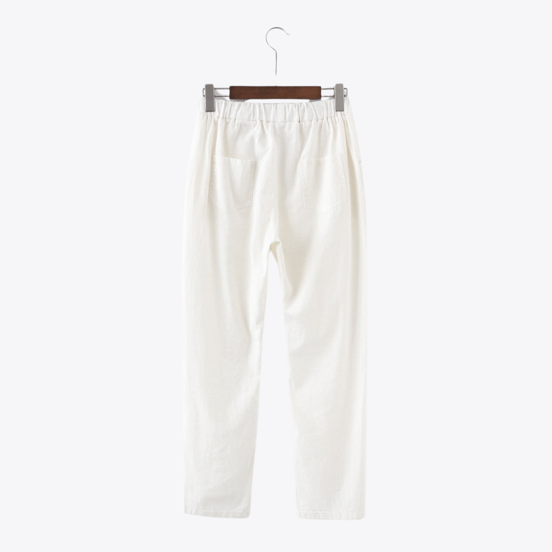 Women's Linen Pants - Giovanni Battaglia