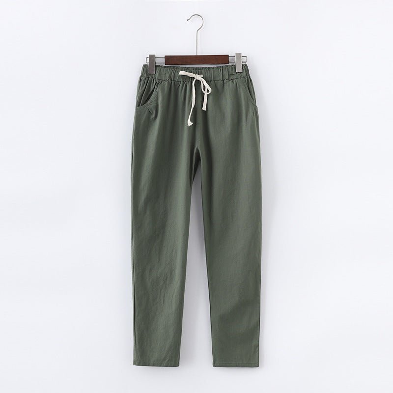 Women's Linen Pants - Giovanni Battaglia