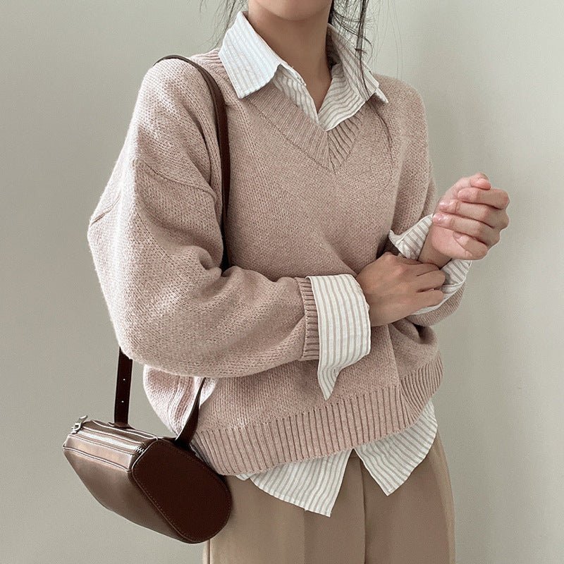 Women's V - Neck Sweater - Giovanni Battaglia