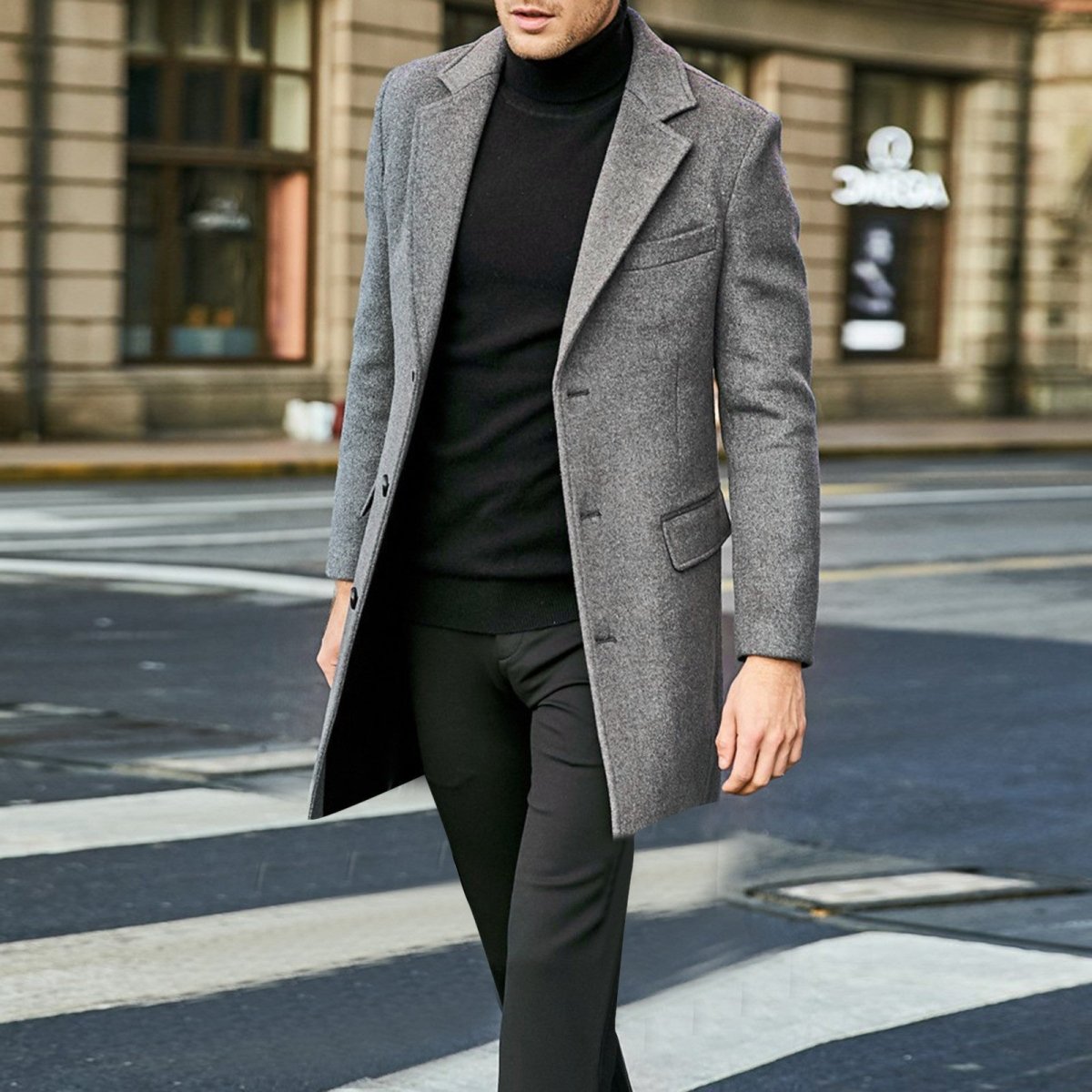 Woolen Trench Coat - Giovanni Battaglia